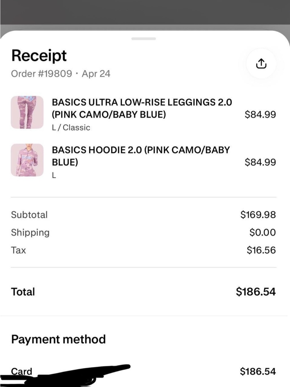 Basics Hoodie 2.0 - Pink Camo/Baby Blue